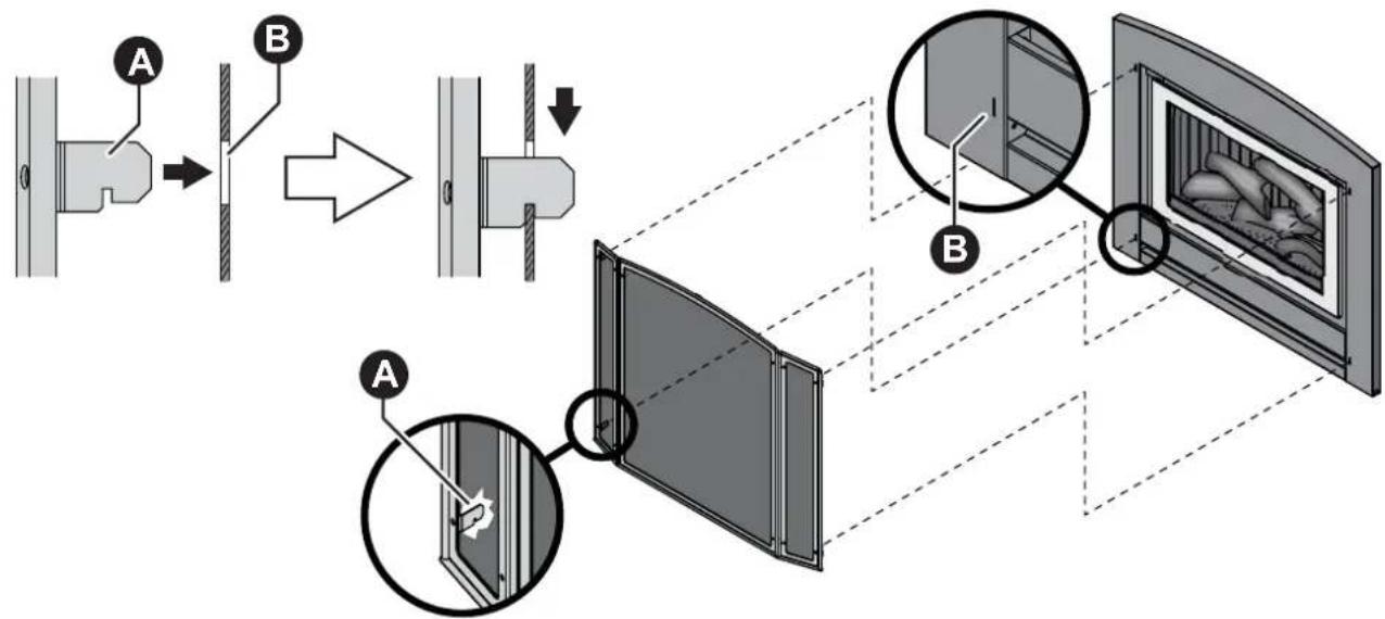 Rinnai Sapphire Gas Log Fire - ATTACHING DRESS GUARD TO CLASSIC FASCIA ASSEMBLY - 1