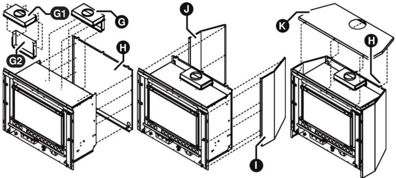 Rinnai Sapphire Gas Log Fire - HEATER ENGINE INSTALLATION - CONSOLE - 1