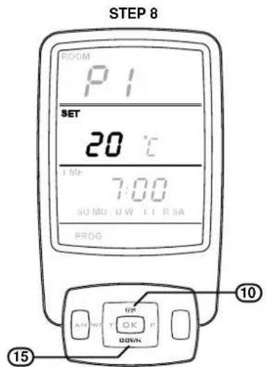 Rinnai Sapphire Gas Log Fire - PROGRAMMING OF PROGRAM MODES - 9