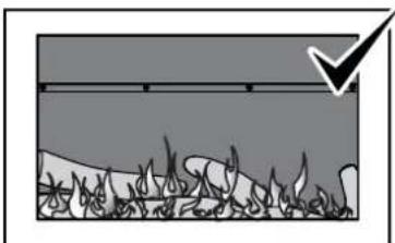 Rinnai Sapphire Gas Log Fire - ABNORMAL FLAME PATTERN - 1