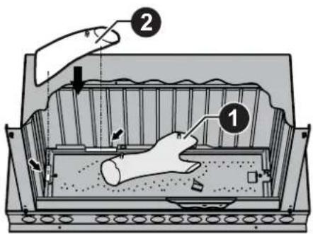 Rinnai Sapphire Gas Log Fire - Step 3. Installing the Log Set and Burner Granules - 4