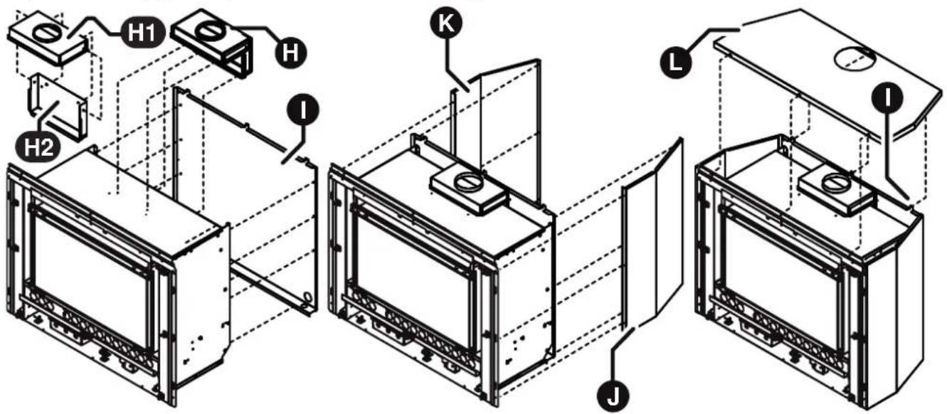 Rinnai Sapphire Gas Log Fire - HEATER ENGINE INSTALLATION - PLINTH - 1