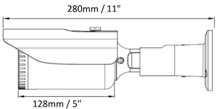 EverFocus EZA2880 - Dimensions - 1