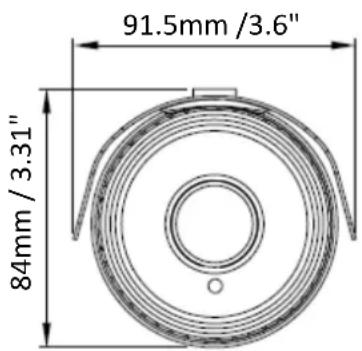EverFocus EZA2880 - Dimensions - 2
