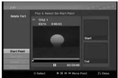 LG RC897T - Deleting a Part VR RAM-F - 1