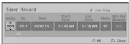 LG RC897T - Timer Recording - 2