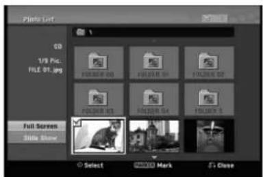 LG RC897T - Photo List menu options - 1