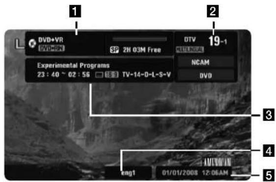 LG RC897T - Displaying Information While Watching TV - 1