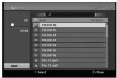 LG RC897T - Music List menu options - 1