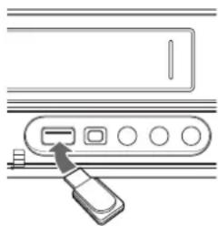 LG RC897T - Inserting/Removing the USB Flash Drive - 1
