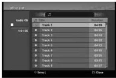 LG RC897T - Playing an Audio CD or MP3/WMA files - 1