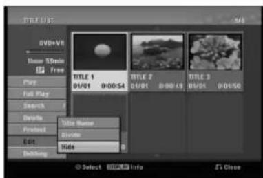 LG RC897T - Hide a Chapter/Title - 2