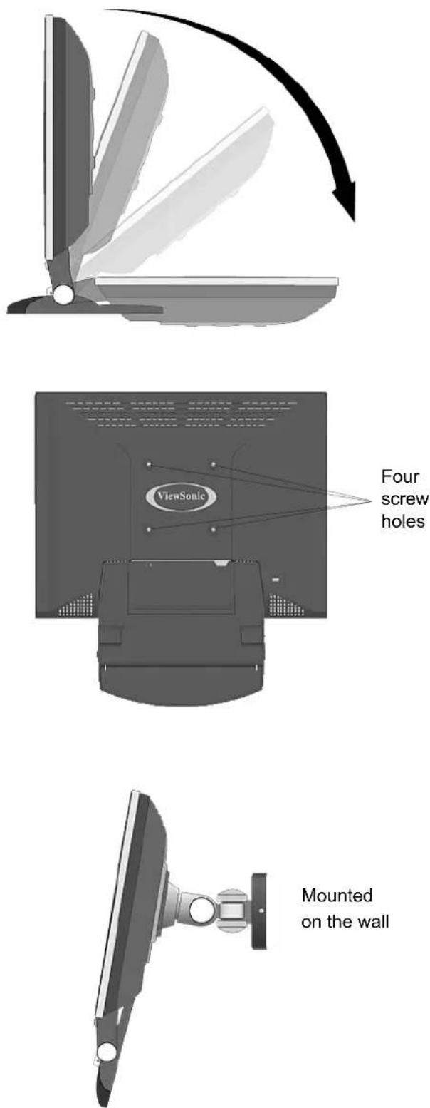VIEWSONIC VE710b - Wall Mounting (Optional) - 1