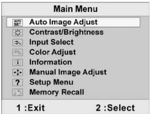 VIEWSONIC VX924 - Do the following to adjust the display setting: - 1