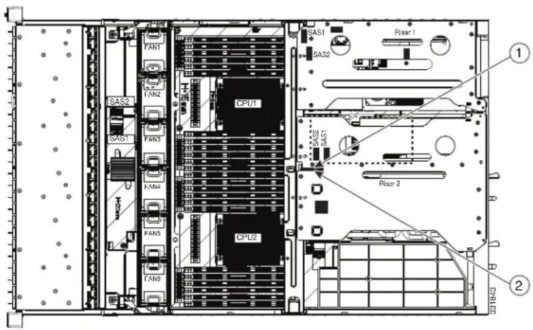 CISCO UCS C240 M3 - Step 1 Remove the SD card that you are replacing. See Figure 3-36: - 3