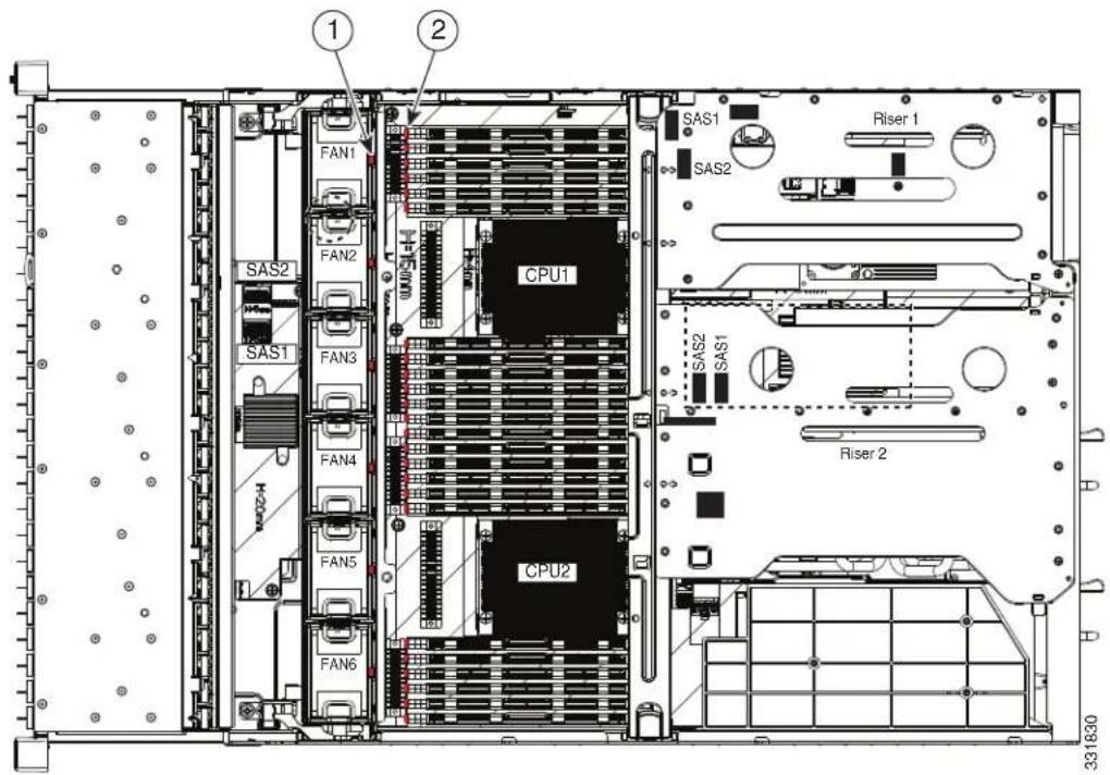 CISCO UCS C240 M3 - Internal Diagnostic LEDs - 1