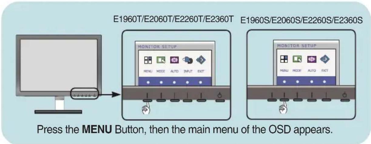 LG E2260V - On Screen Display(OSD) Selection and Adjustment - 1