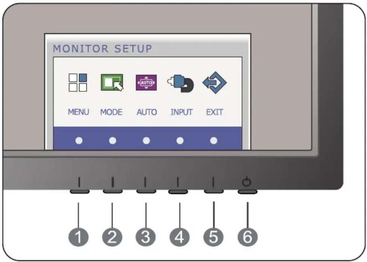 LG E2260V - Front Panel Controls - 1