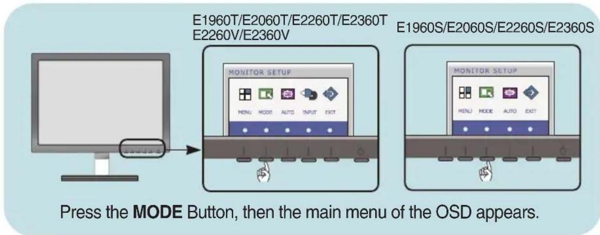 LG E2260V - On Screen Display(OSD) Selection and Adjustment - 1