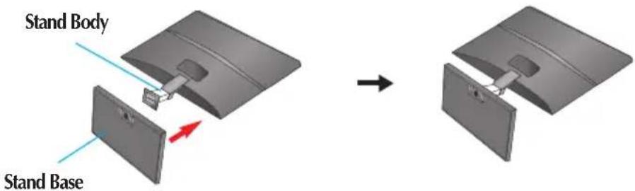 LG E2260V - Connecting the stand - 2