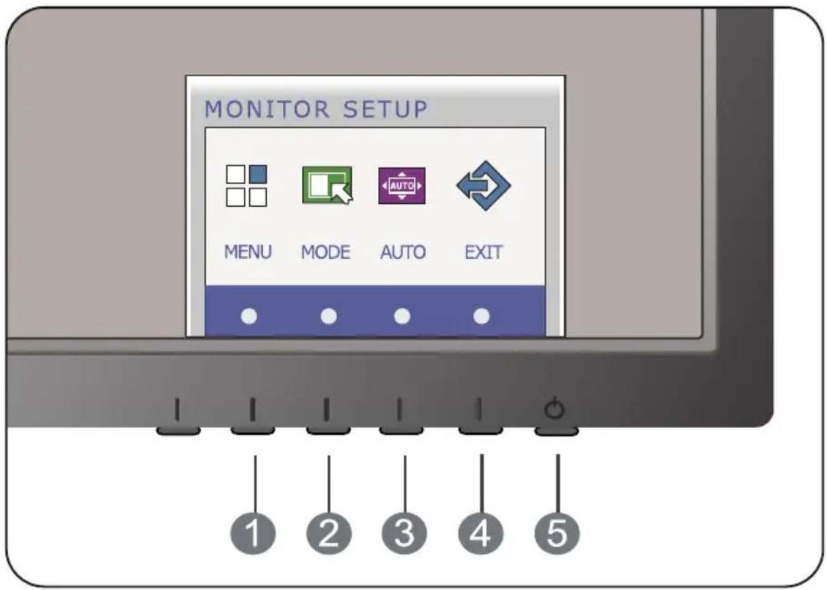 LG E2260V - Front Panel Controls - 1