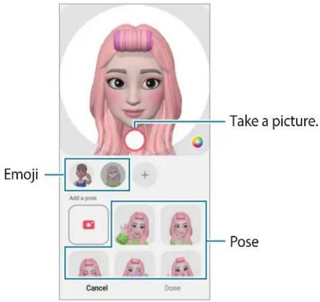 SAMSUNG Galaxy F62 - Creating your contact profile with an AR emoji - 1