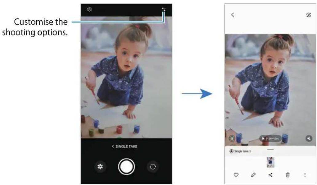 SAMSUNG Galaxy F62 - Single take mode - 1