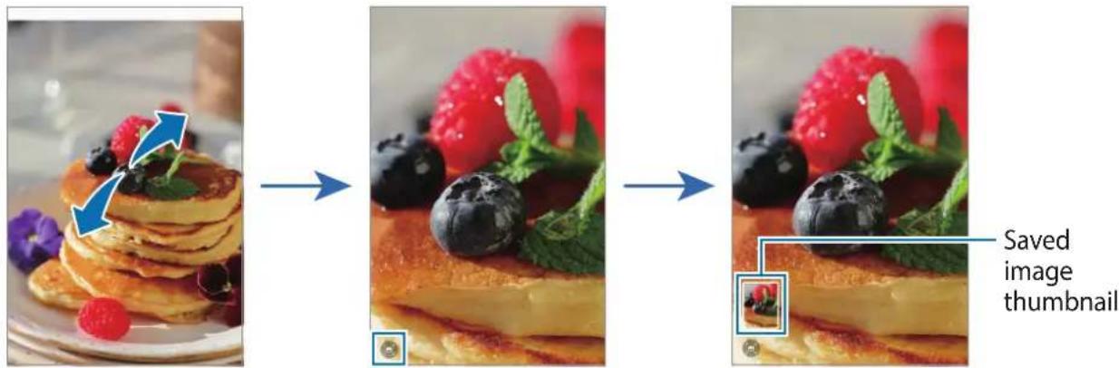 SAMSUNG Galaxy F62 - Cropping enlarged images - 1