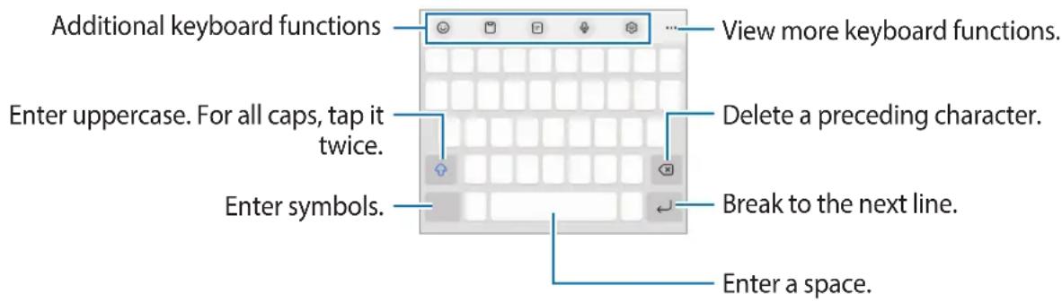 SAMSUNG Galaxy F62 - Keyboard layout - 1