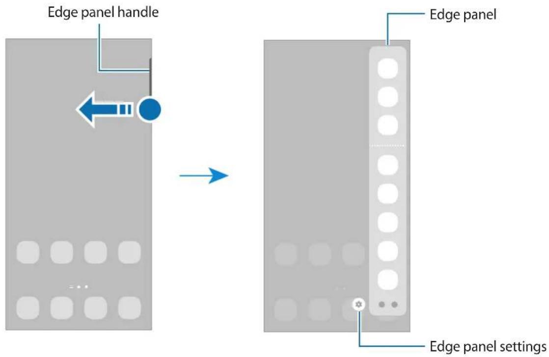SAMSUNG Galaxy F62 - Edge panel - 1