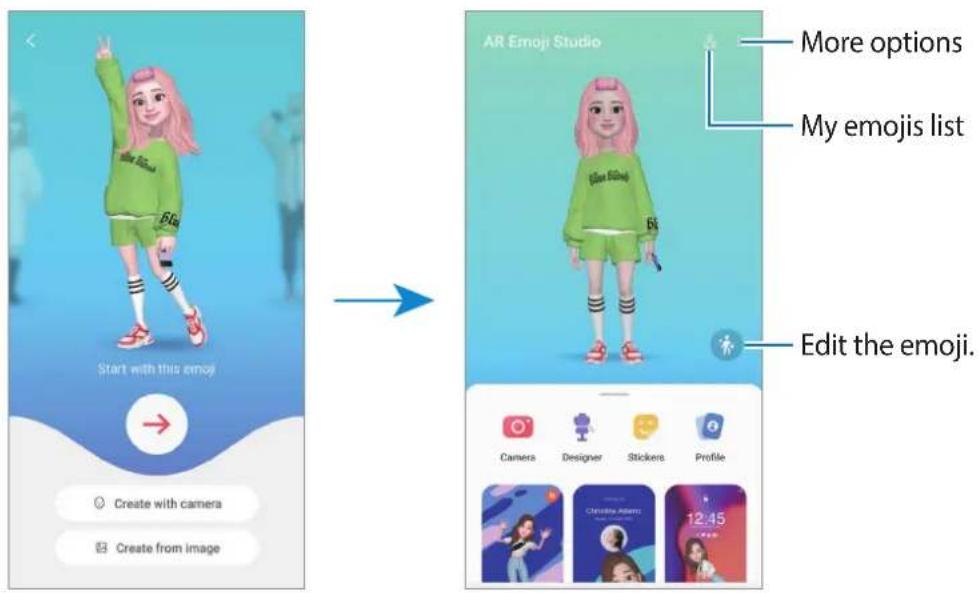 SAMSUNG Galaxy F62 - Creating an AR Emoji - 1