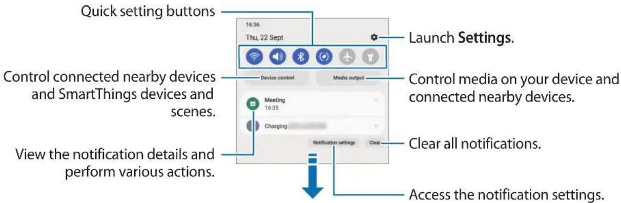 SAMSUNG Galaxy F62 - Notification panel - 1