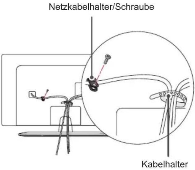 LG 22LY340C - Sauberes Verlegen der Kabel - 4