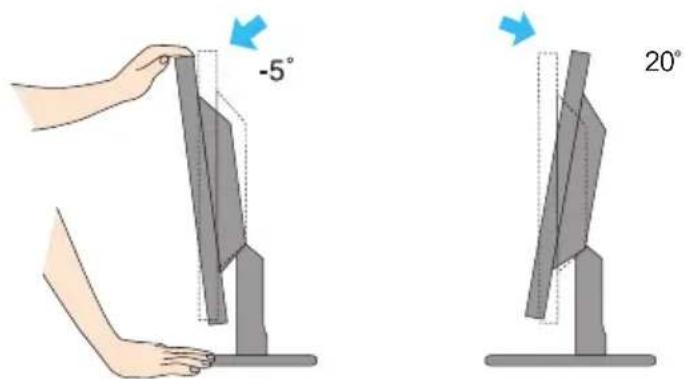 LG L1942TE - Positioning your display - 1