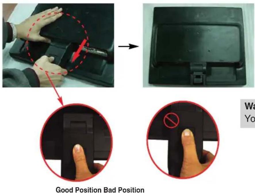 LG L1942TE - Disassembling the stand - 6
