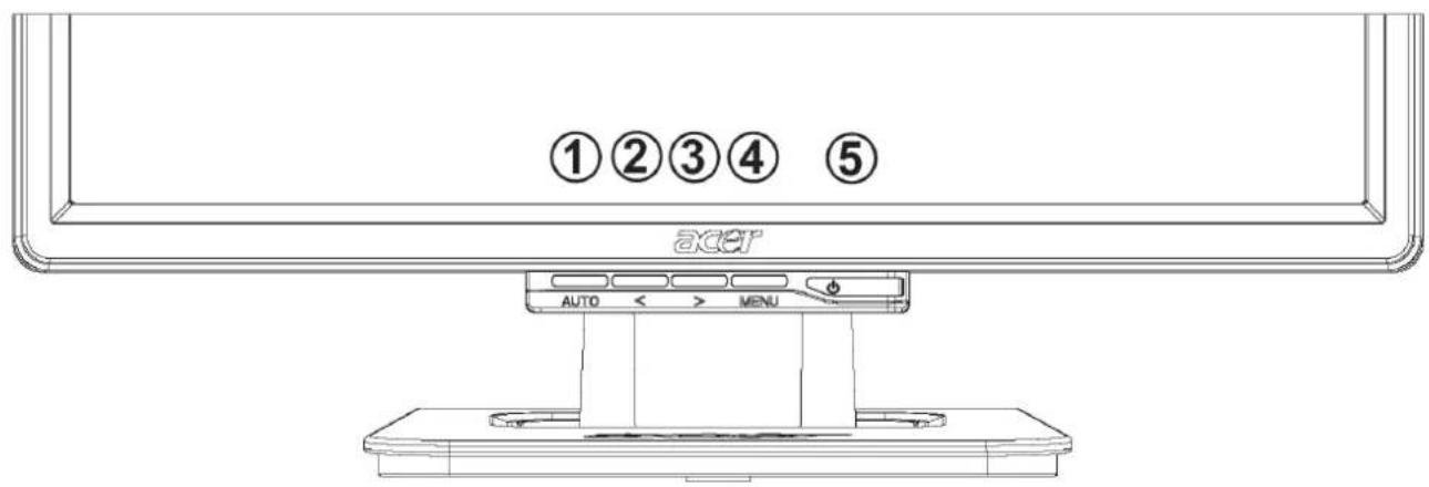 ACER Value AL1916As - Adjusting display settings - 1