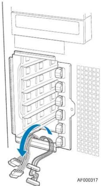 INTEL SC5299BRP - Installing a Fixed Hard Drive - 4