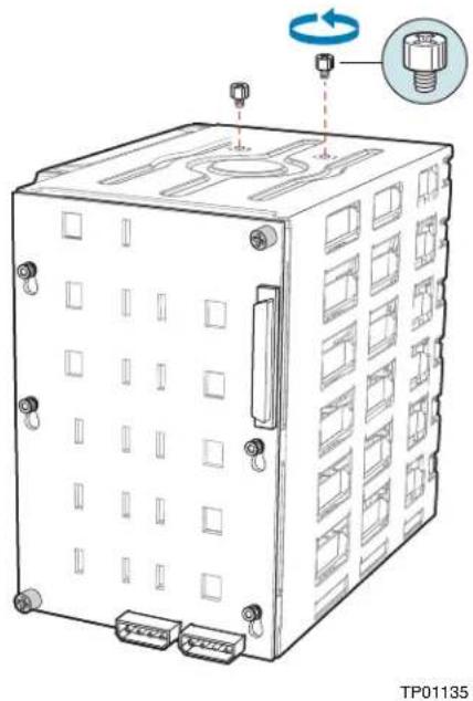 INTEL SC5299BRP - Installing a Hot Swap Hard Drive Cage with a SAS/SATA or SCSI Backplane - 3