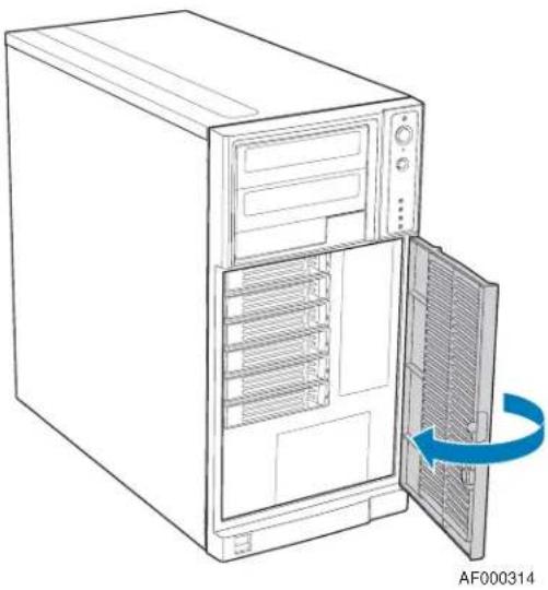 INTEL SC5299DP - Removing a Hot-swap Hard Drive - 7