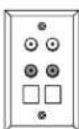 Leviton AEI65 - DISTRIBUTED AUDIO WALLPLATES - 1