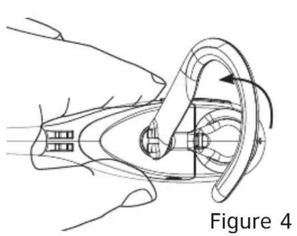 AT&T TL7600 - To adjust the headset to wear on the other ear: - 1