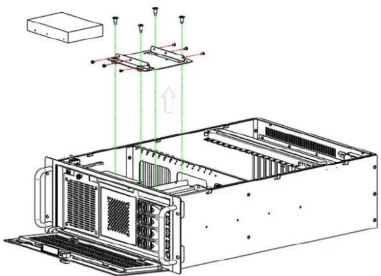 Advantech HPC-7442 - Installing HDD or Slim-type Optical Disk Drive/ 安装硬盘或薄型光驱 / 安装硬碟或薄型光碟機 - 1