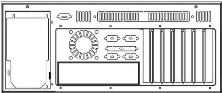 Advantech HPC-7442 - The Rear Panel/ 后面板 / 後面板 - 1