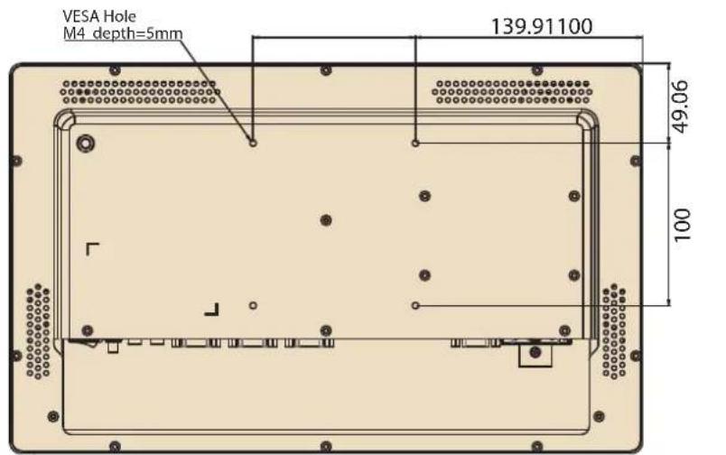 VESA Hole M4 depth=5mm 139.91100 49.06 100
