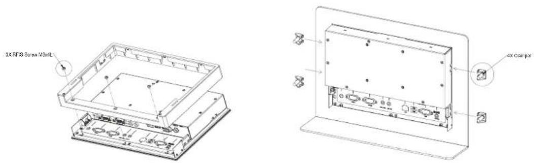 3X RFID Screw M3xMIL 4X Clamp