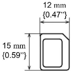 12 mm {0.47"} 15 mm {0.59"}
