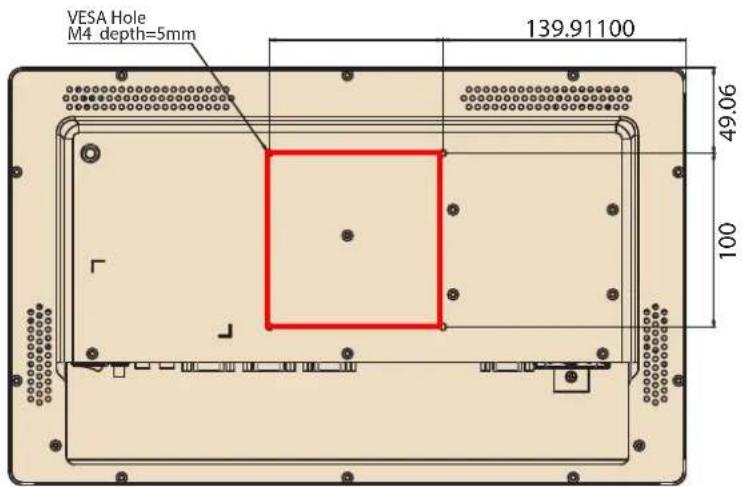 VESA Hole M4 depth=5mm 139.91100 49.06 100