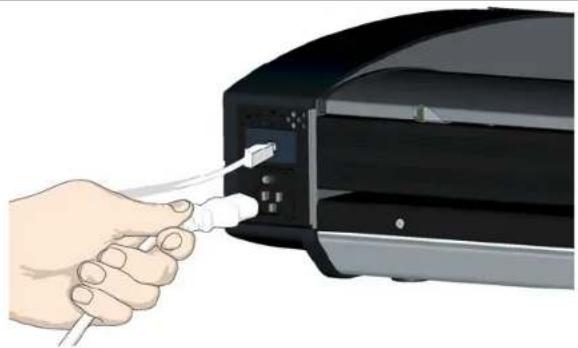 Contex XD2490 - Connect the power cable to the scanner - 1