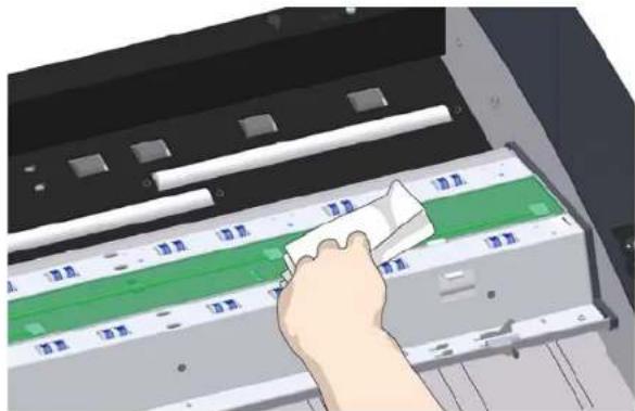 Contex XD2490 - Clean the new glass plate - 2