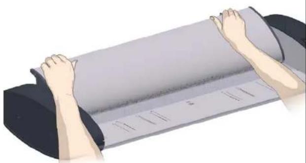 Contex XD2490 - Open the scanner lid – Pull the lid back - 1